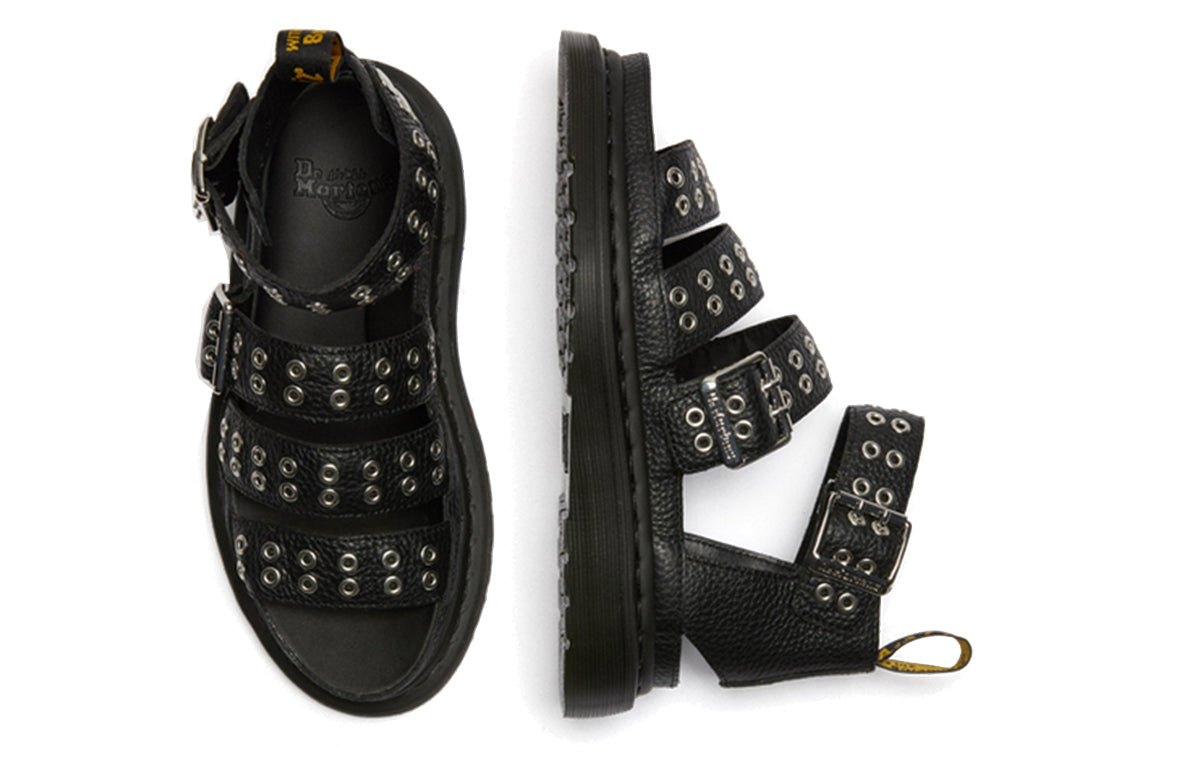 (WMNS) Dr. Martens Lightweight Sponge cake bottom Sandals Black 25460001