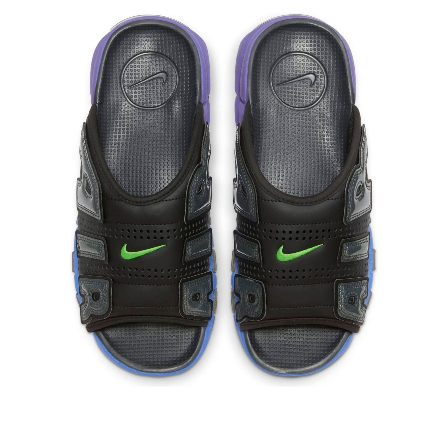 Nike Air More Uptempo Slides 'Black Blue Purple Gradient' FN8893-034