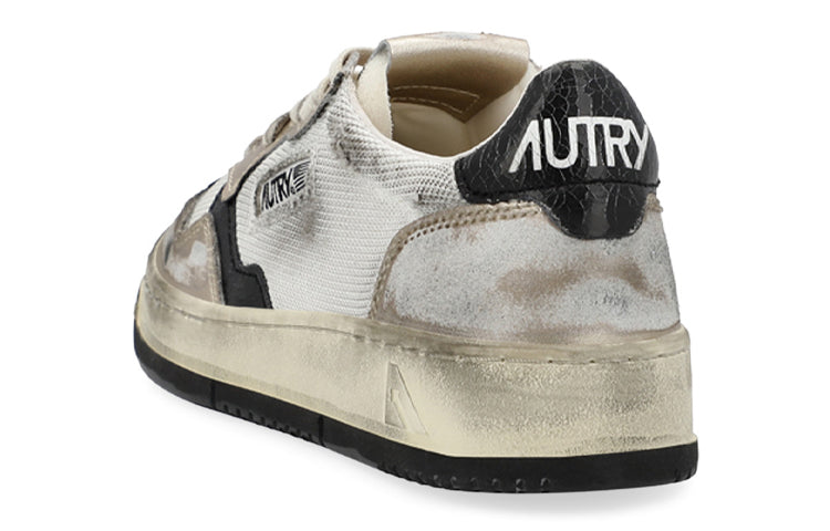 (WMNS) Autry Low Super Vintage Mesh Sneakers 'White Black' AVLW-MS09