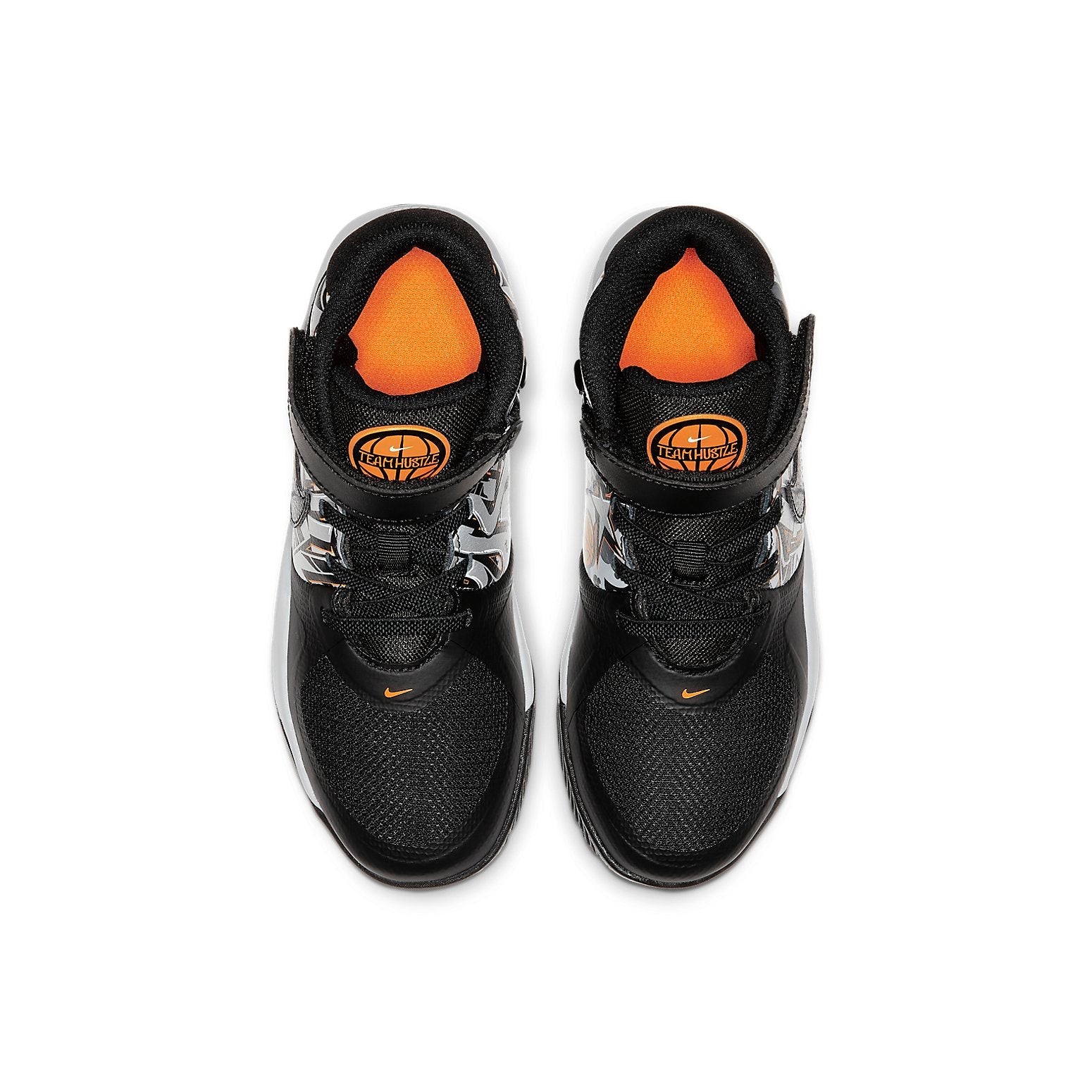 (PS) Nike Team Hustle D 9 FlyEase 'Black White Bright Orange' CQ4868-001
