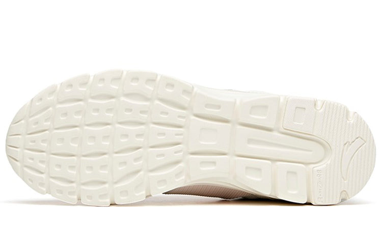 (WMNS) ANTA Running Series Sneakers Leather 'White Pink Blue' 92625512-41