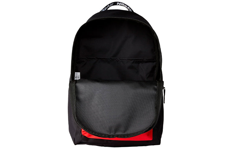 Nike Air Heritage Logo Backpack 'Black Red' CW9265-011
