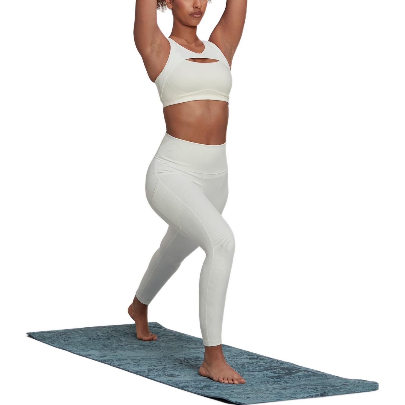 (WMNS) adidas CoreFlow Studio Medium-Support Yoga Wind Bra 'White' HM6369