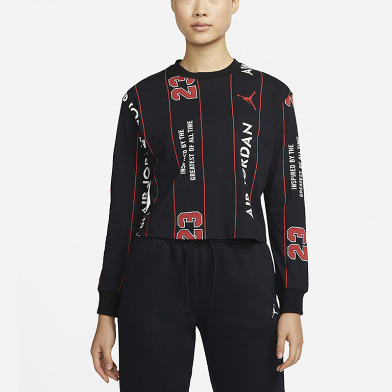 (WMNS) Nike Casual Sports Breathable Round Neck Short Long Sleeves T-Shirt DJ2704-010