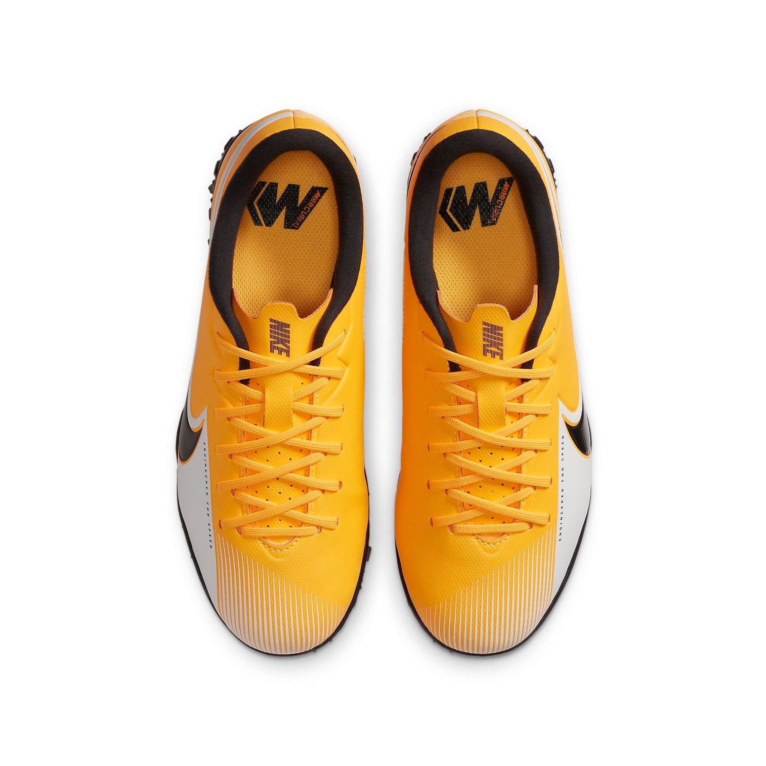 (GS) Nike Jr. Mercurial Vapor 13 Academy TF Turf 'Black Yellow' AT8145-801