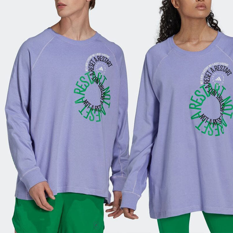 adidas by Stella McCartney Long Sleeve Tee 'Faded Glow Purple' IB5896