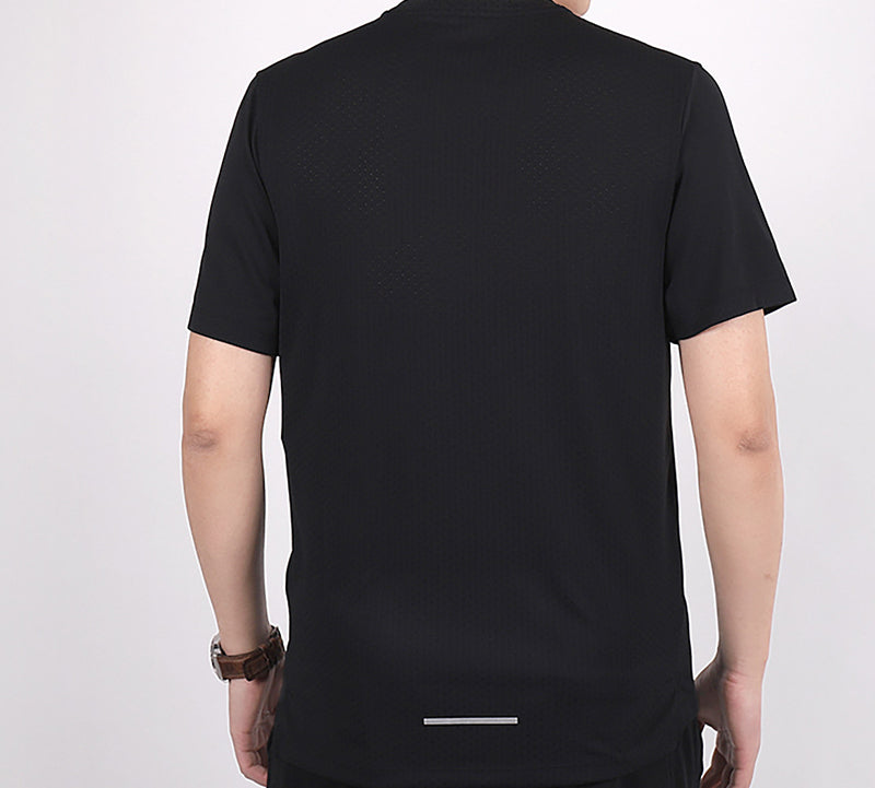 Nike Dri-fit Miler Future Fast Mesh Quick Dry Reflective Element Short Sleeve Black CJ6484-010