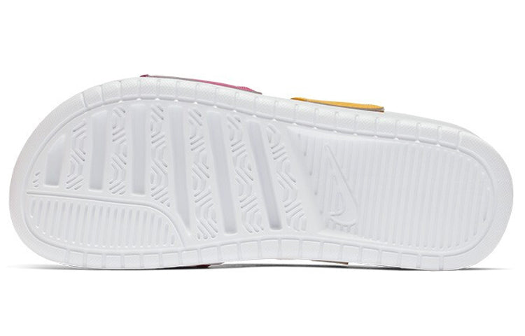 (WMNS) Nike Benassi Duo Ultra Slide 'Metallic Summit White' 819717-102