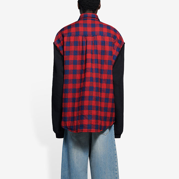 Balenciaga FW21 Long-Sleeved Shirt Red 658936TBM238521