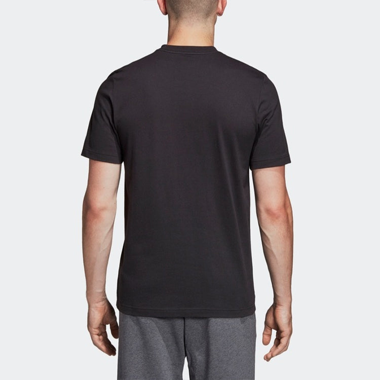 adidas E Lin Tee Casual Sports Short Sleeve Black DU0404