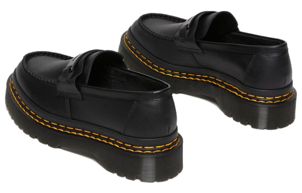 Dr. Martens Penton Bex Double Stitch Leather Loafers 'Black Poly Rip Stop + Element' 27876001