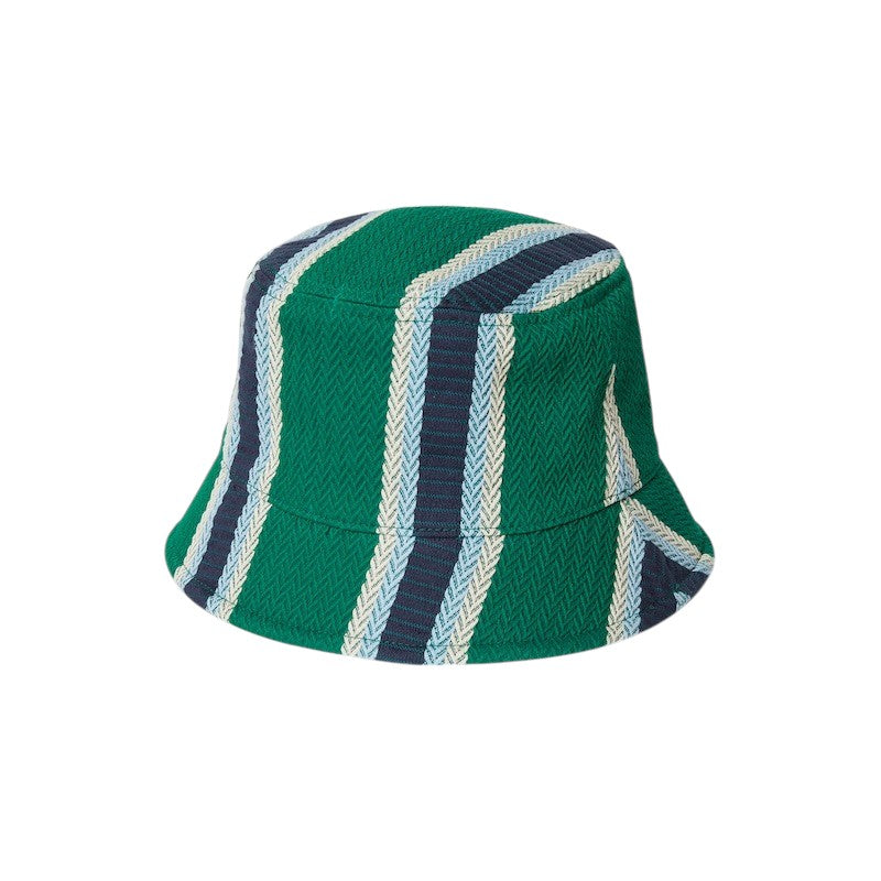Gucci Striped Canvas Bucket Hat with Embroidery 'Green' 832064-4HBFP-8878