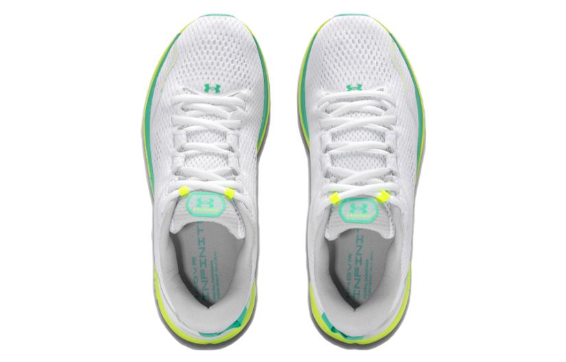 (WMNS) Under Armour HOVR Infinite 5 'White Green' 3026550-101
