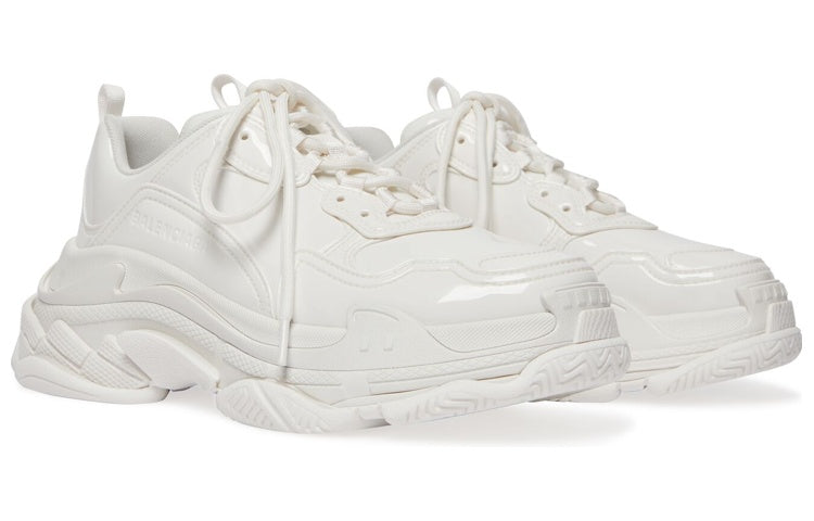 (WMNS) Balenciaga Triple S Sneakers 'White Rubber' 734953W2PAA9000