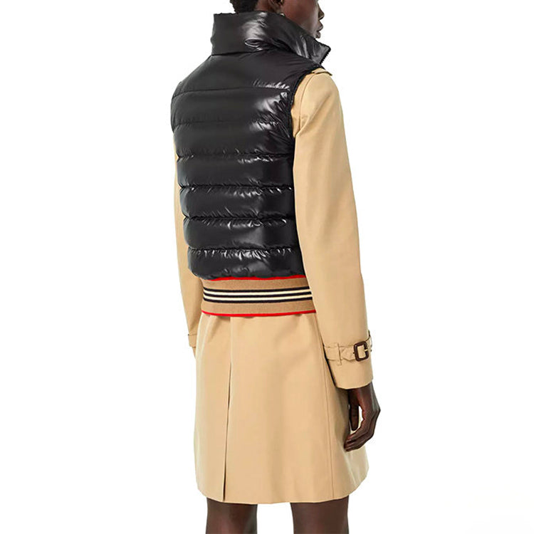 (WMNS) Burberry Short Stripes Nylon Logo Down Jacket 80172871