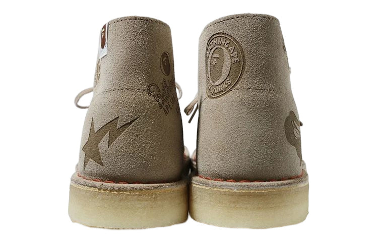 A Bathing Ape x CLARKS Leather 'Ivory' 1G23-191-905-IVORY