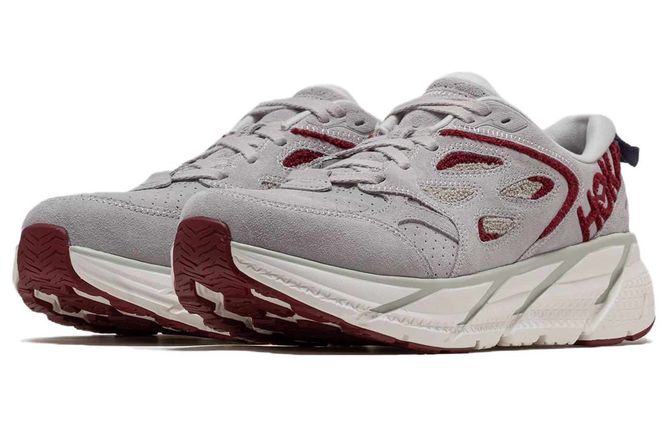 HOKA ONE ONE Clifton L Embroidery 'Lunar Rock Cabernet' 1126854-LRCB