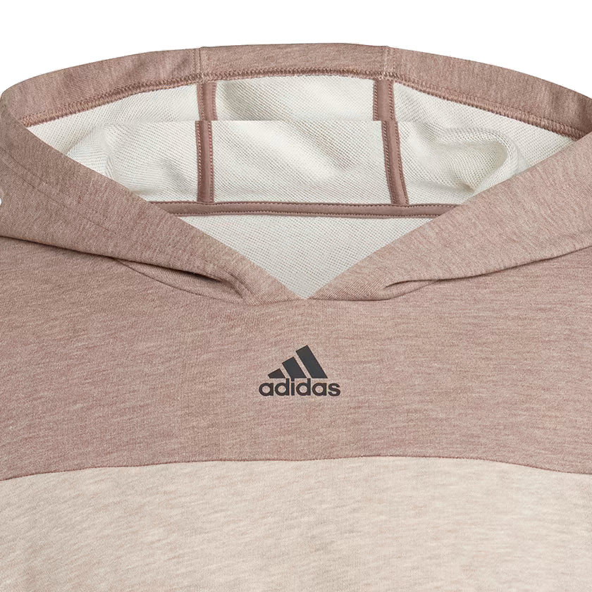 adidas Logo Mlange Hoodie 'Beige Brown' IJ6631
