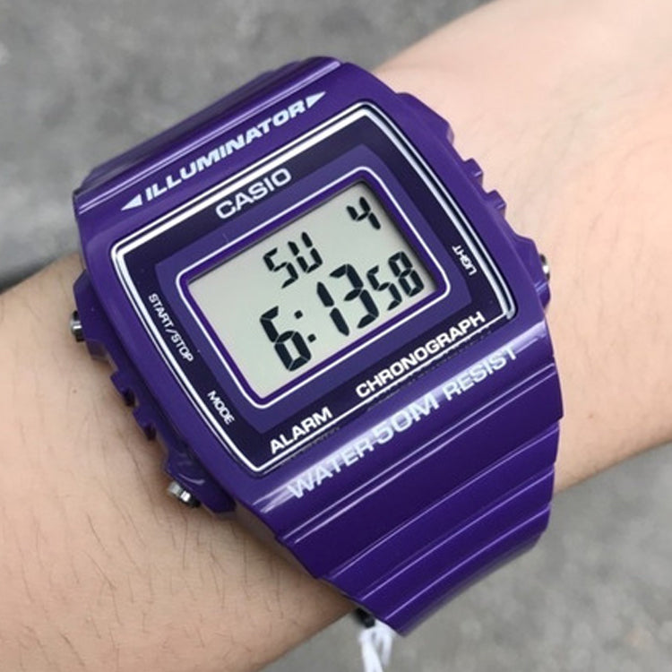 CASIO Sports Quartz Waterproof Unisex Mens Blue Digital W-215H-6AVDF