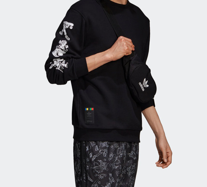 adidas x Disney Goofy Crew Crossover Pullover Black GD6025