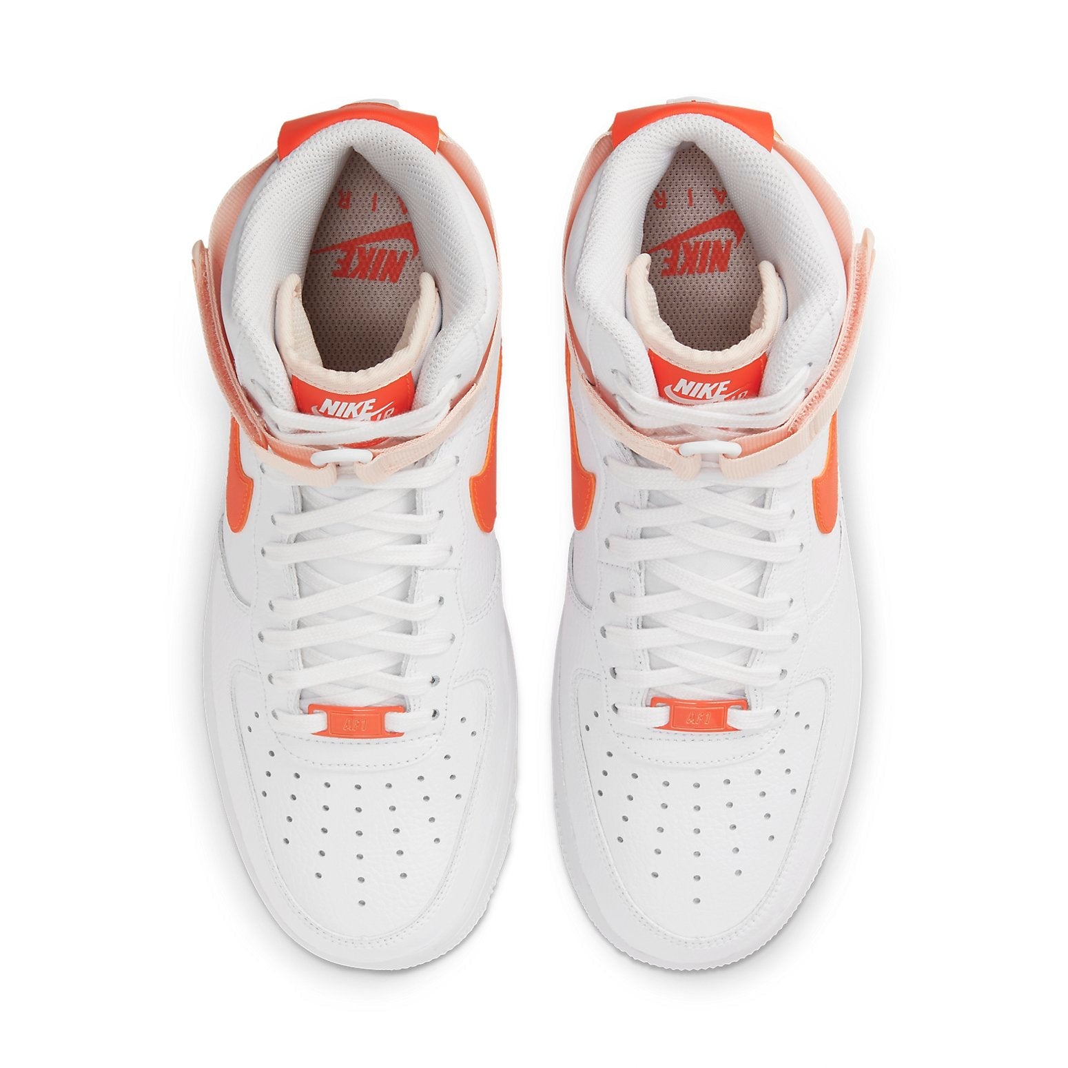 (WMNS) Nike Air Force 1 High 'White Orange Pearl' 334031-118