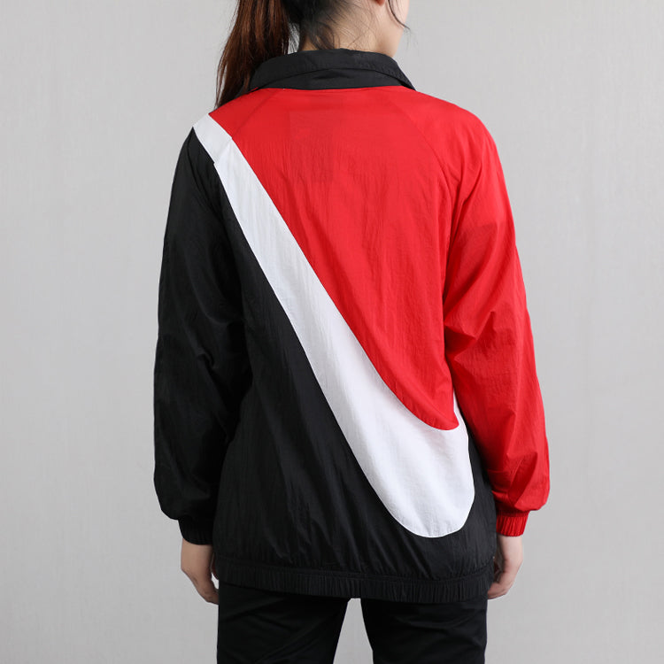 (WMNS) Nike Sportswear Swoosh Woven Sports Jacket Red BV3686-010
