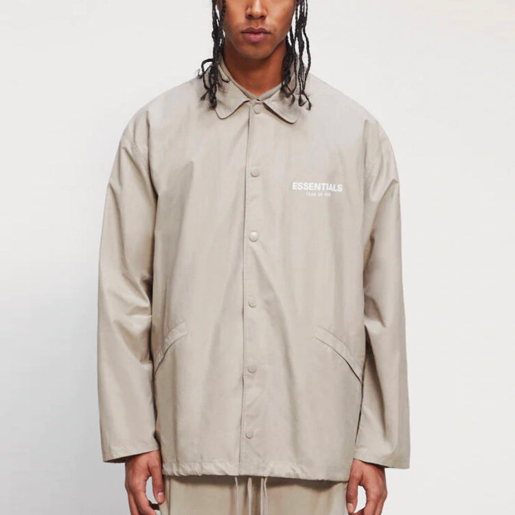 Fear of God Essentials FW20 Coach Jacket Moss 0202250500023245