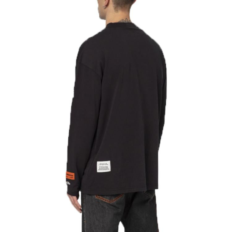 Men's HERON PRESTON High Collar Long Sleeves Black HMAB010S209130111001
