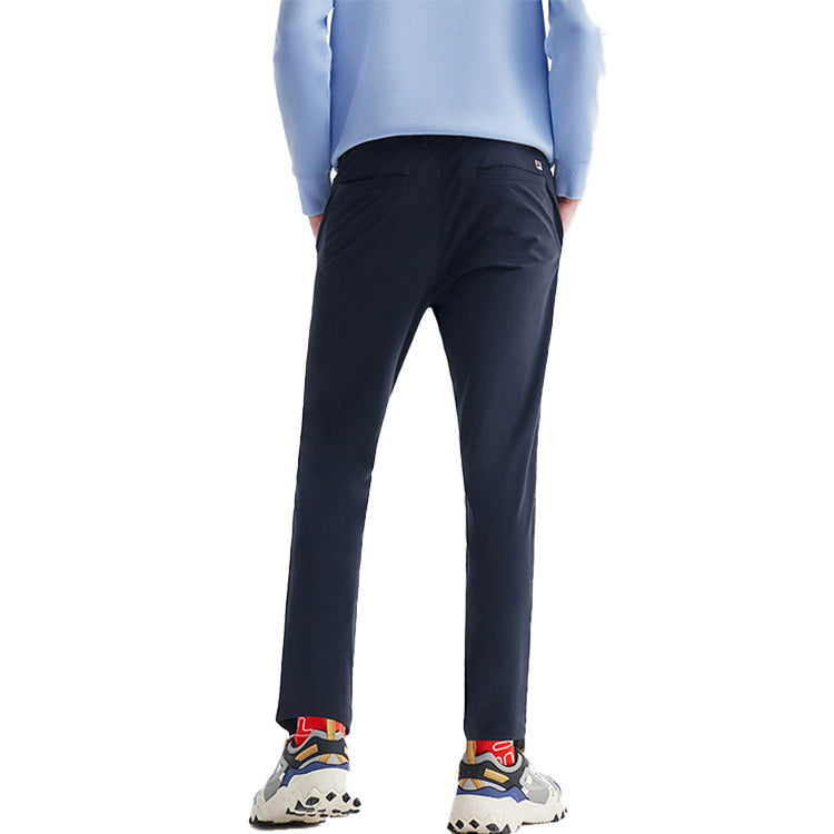 FILA White Special Knit Breathable Casual Pants Blue F51M028601F-NV
