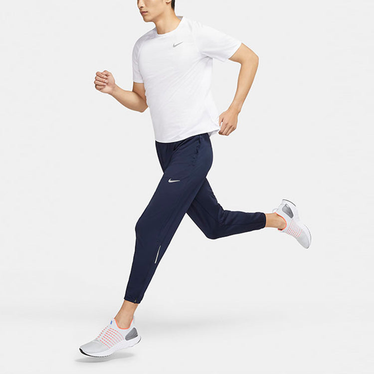 Nike Essential Knit Dri-FIT Breathable Casual Sports Running Long Pants Navy Blue Dark blue CU5526-451
