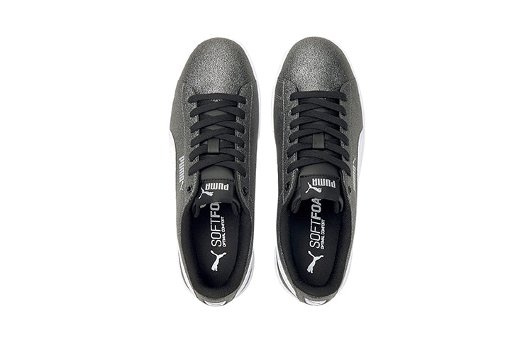 (GS) PUMA Vikky V2 Glitz 2 Casual Board Shoes Grey/White 373168-06