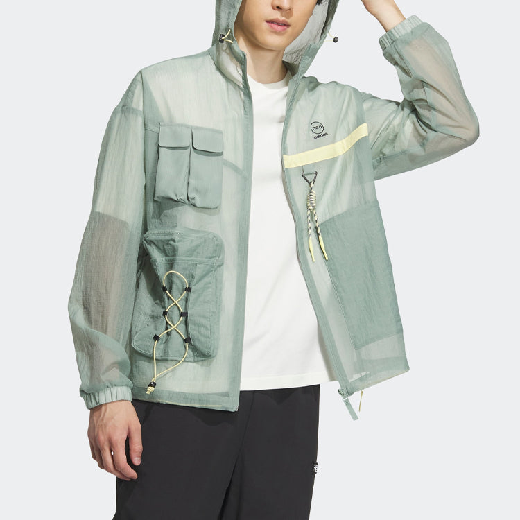 adidas Neo City Escape Windbreaker Jackets 'Teal' IA6861