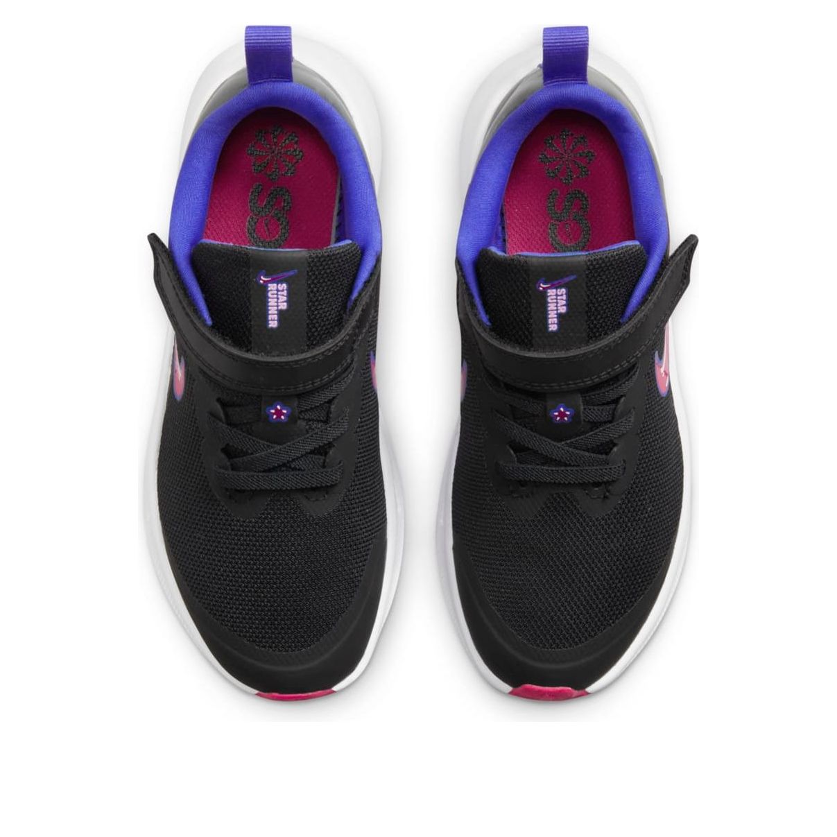(PS) Nike Star Runner 3 SEVelcro 'Black Pink Rise' DJ4697-013