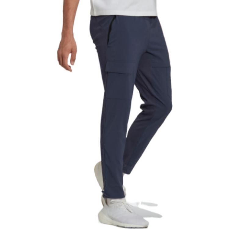 Men's adidas X-City Pant Solid Color Multiple Pockets Design Drawstring Lacing Sports Pants/Trousers/Joggers Navy Blue HK4480