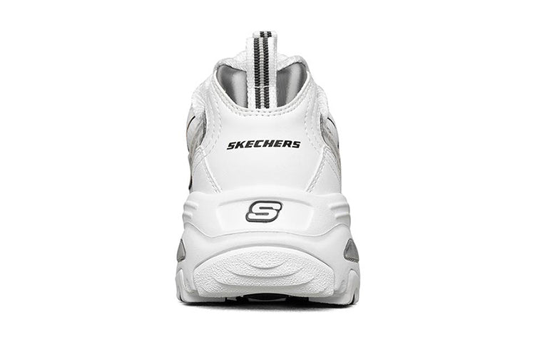 (WMNS) Skechers D'Lites 1.0 low Sneaker GS White/Black 149232-WBK