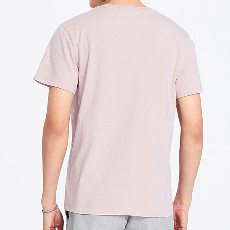 Men's Timberland Round Neck Printing Short Sleeve Pink A1X1GR28
