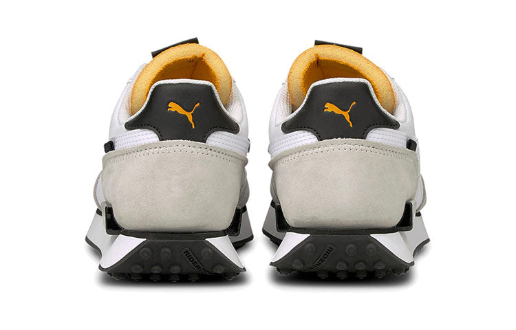PUMA Future Rider Core Low Top Running Shoes Black/White/Yellow 374038-12