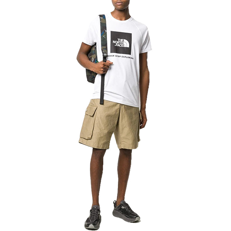 Men's THE NORTH FACE Logo Short Sleeve White NF0A3BQOFN41