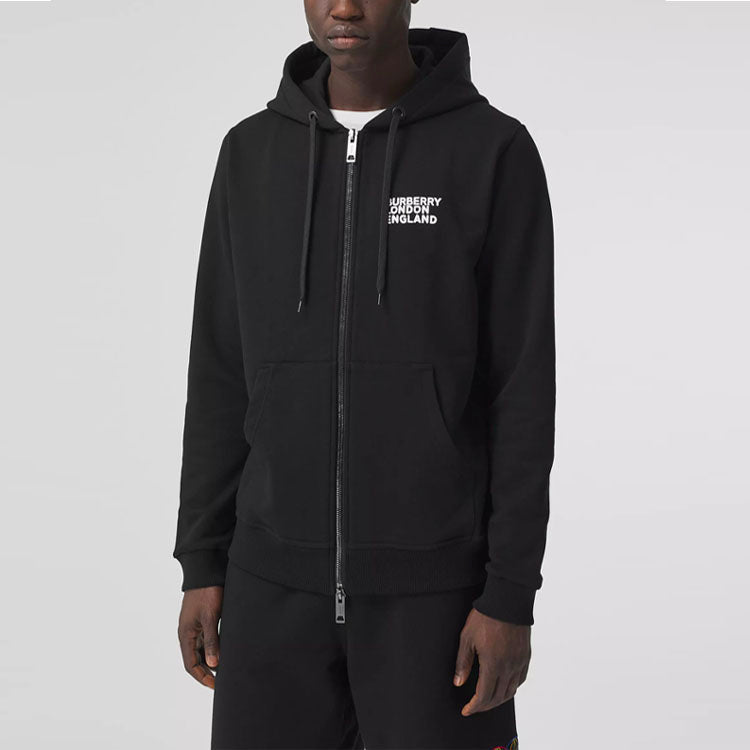 Men's Burberry Love Alphabet Printing Black 80375821