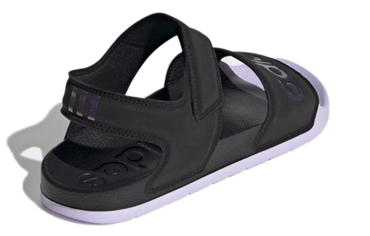 adidas Adilette Sandal Cozy Breathable Black Purple Unisex Sandals 'Black Purple' GZ5330