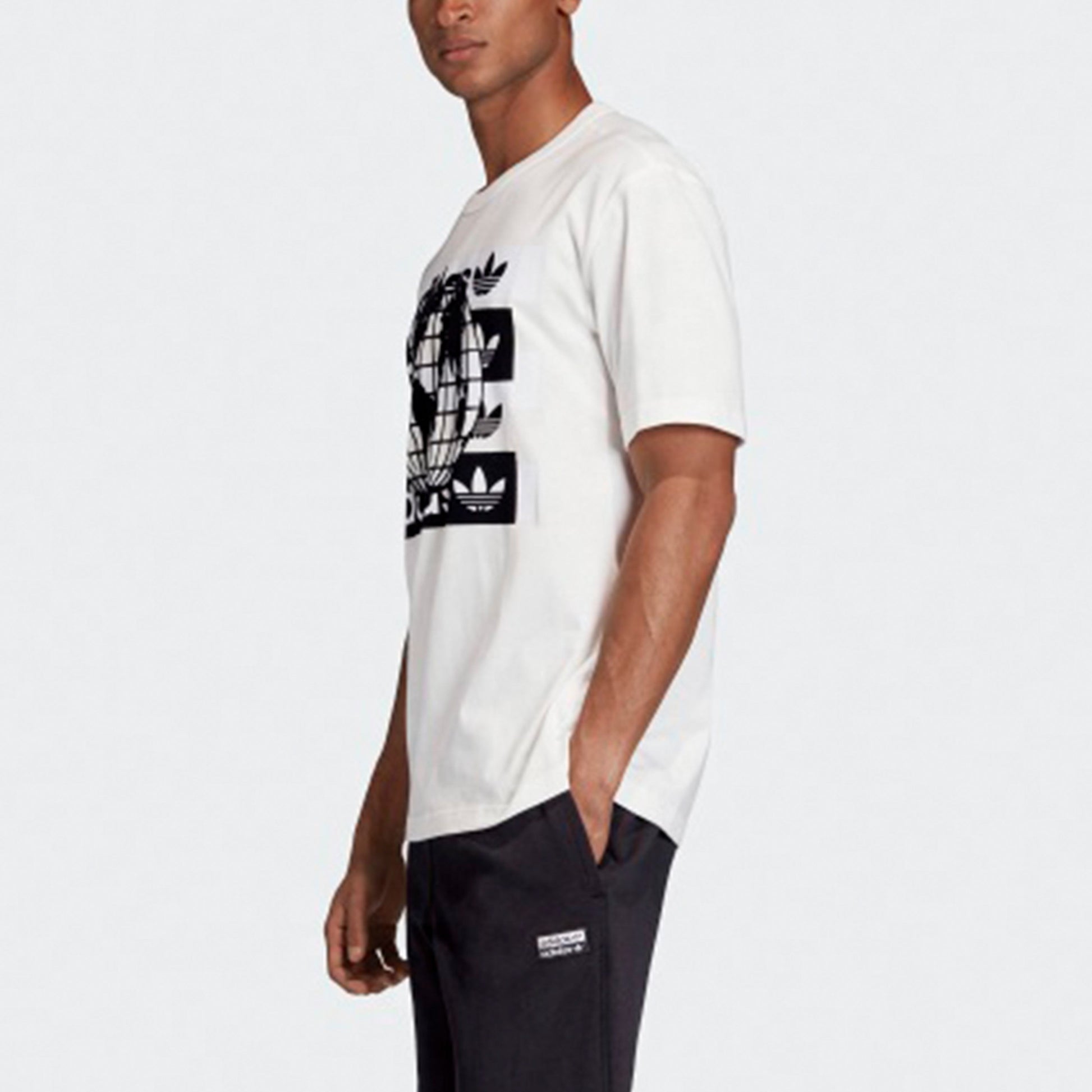 adidas originals Msg Ss Tee Earth Logo Short Sleeve White FM2256