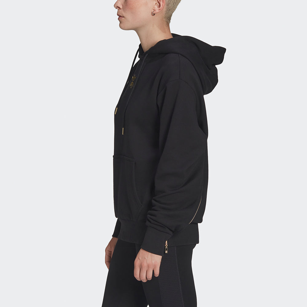 (WMNS) adidas Logo Hoodie 'Black' HG6654