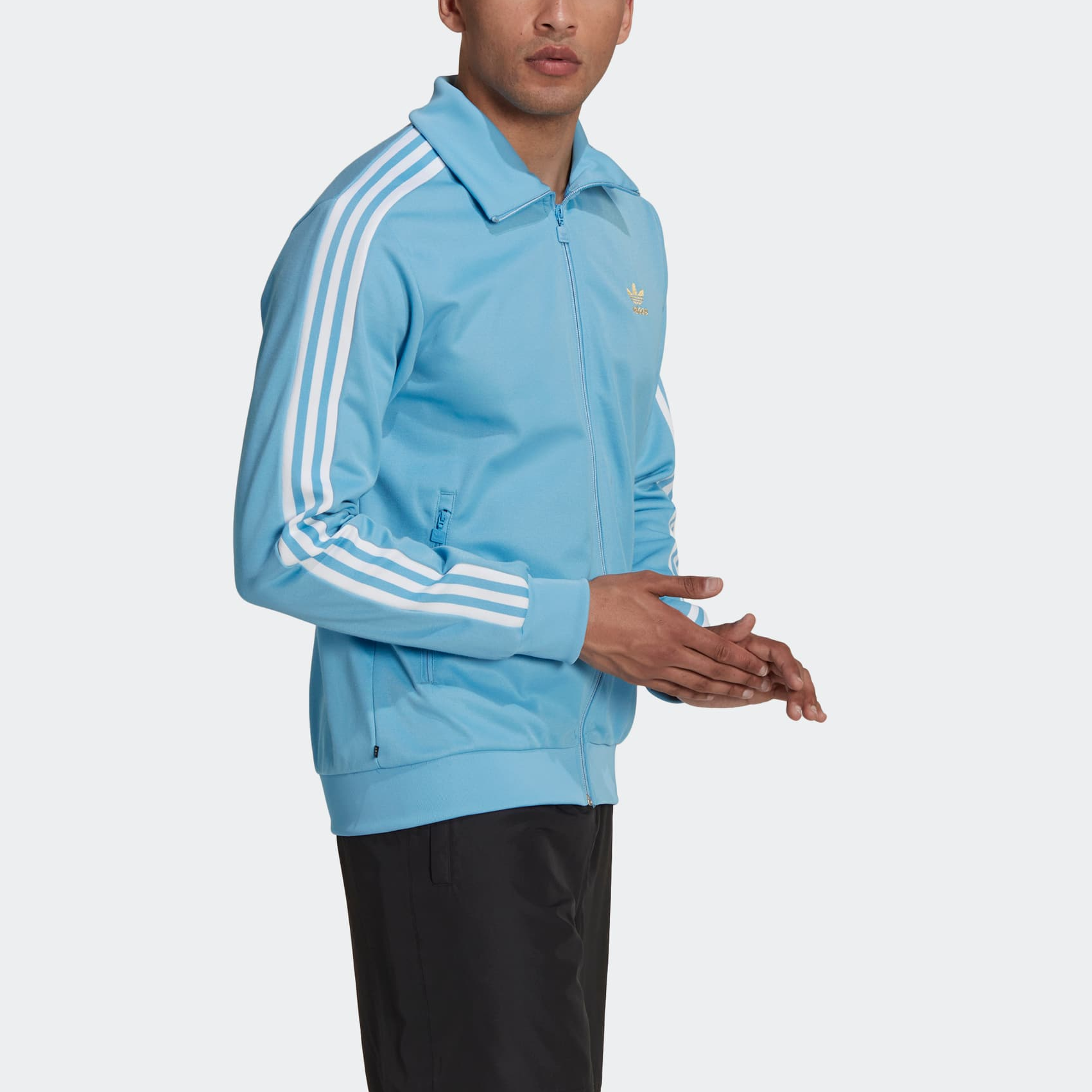 adidas originals Beckenbauer Track Jacket Asia Sizing 'Blue' HK7409