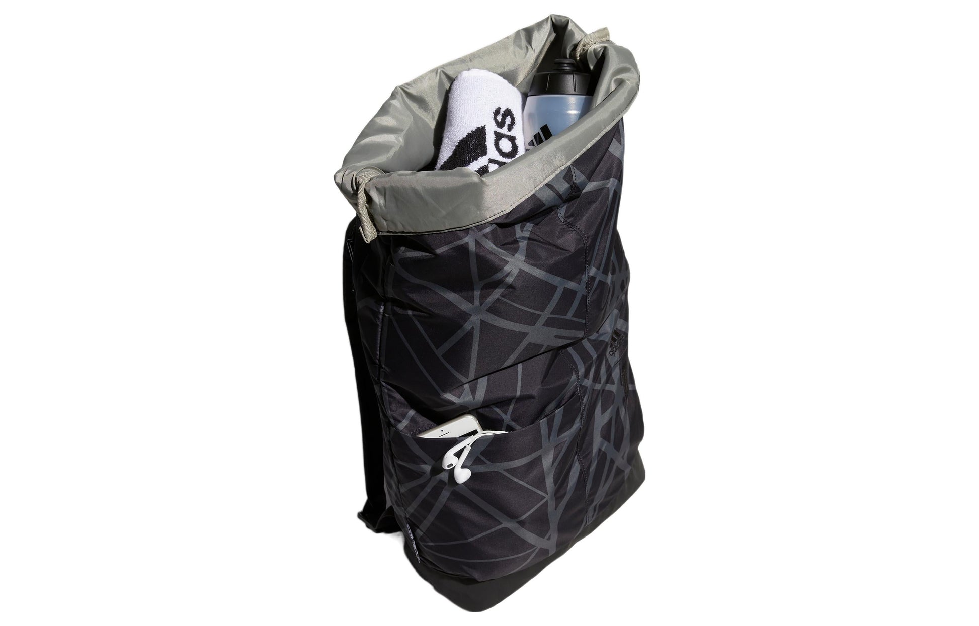 adidas Wuji Printed Backpack 'Black Grey' IA5296