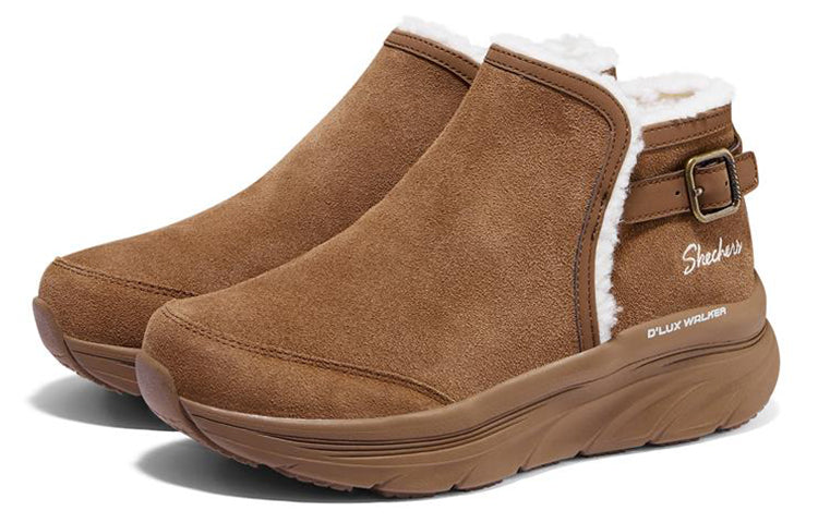 (WMNS) Skechers D'lux Walker 'Brown' 167208-BRN