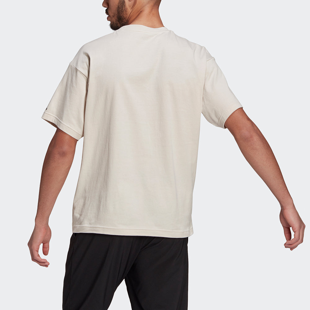 adidas U Favs Q1 T Casual Sports Round Neck Short Sleeve Creamy White GK9423