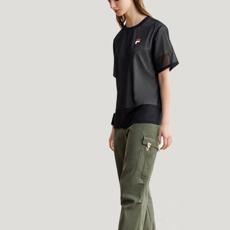 (WMNS) FILA Sports Short Sleeve Blue F11W028110F-NV