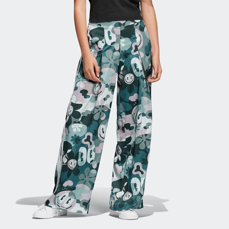 (WMNS) adidas x Hattie Stewar Loose-Fit Printing Pants 'Green' DV2670