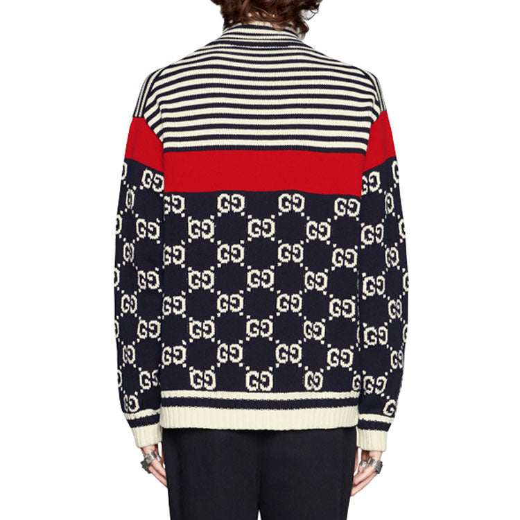 Gucci Stripes Monogram Street Style Logo Jackets 'Black Ivory' 545701-XKABP-4548