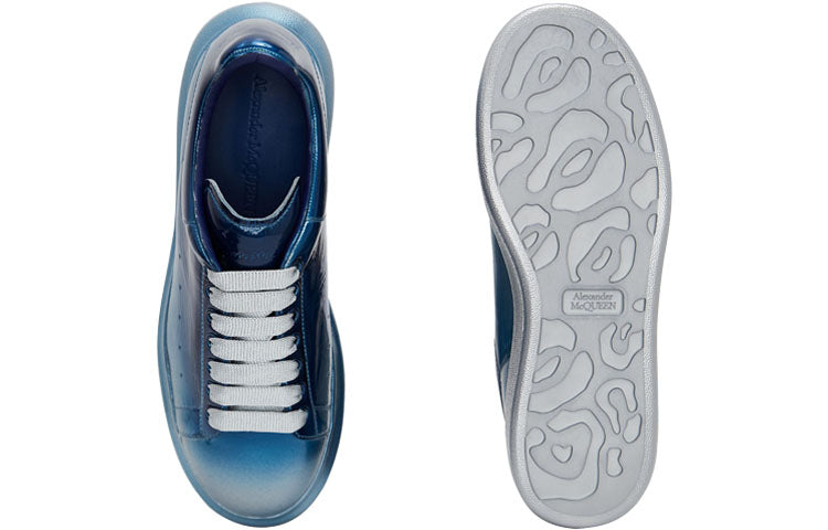 Alexander McQueen Oversized Sneaker 'Silver Blue' 604244WHXF18160